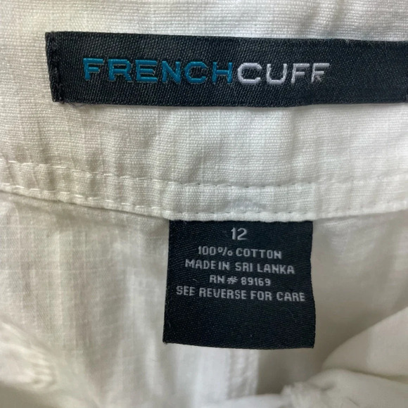 Frenchcuff white capris size 12 - Picture 5 of 5